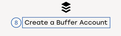 The form’s heading, “Create a Buffer Account”, framed.