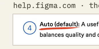 The guide’s “Auto (default)”, underlined.